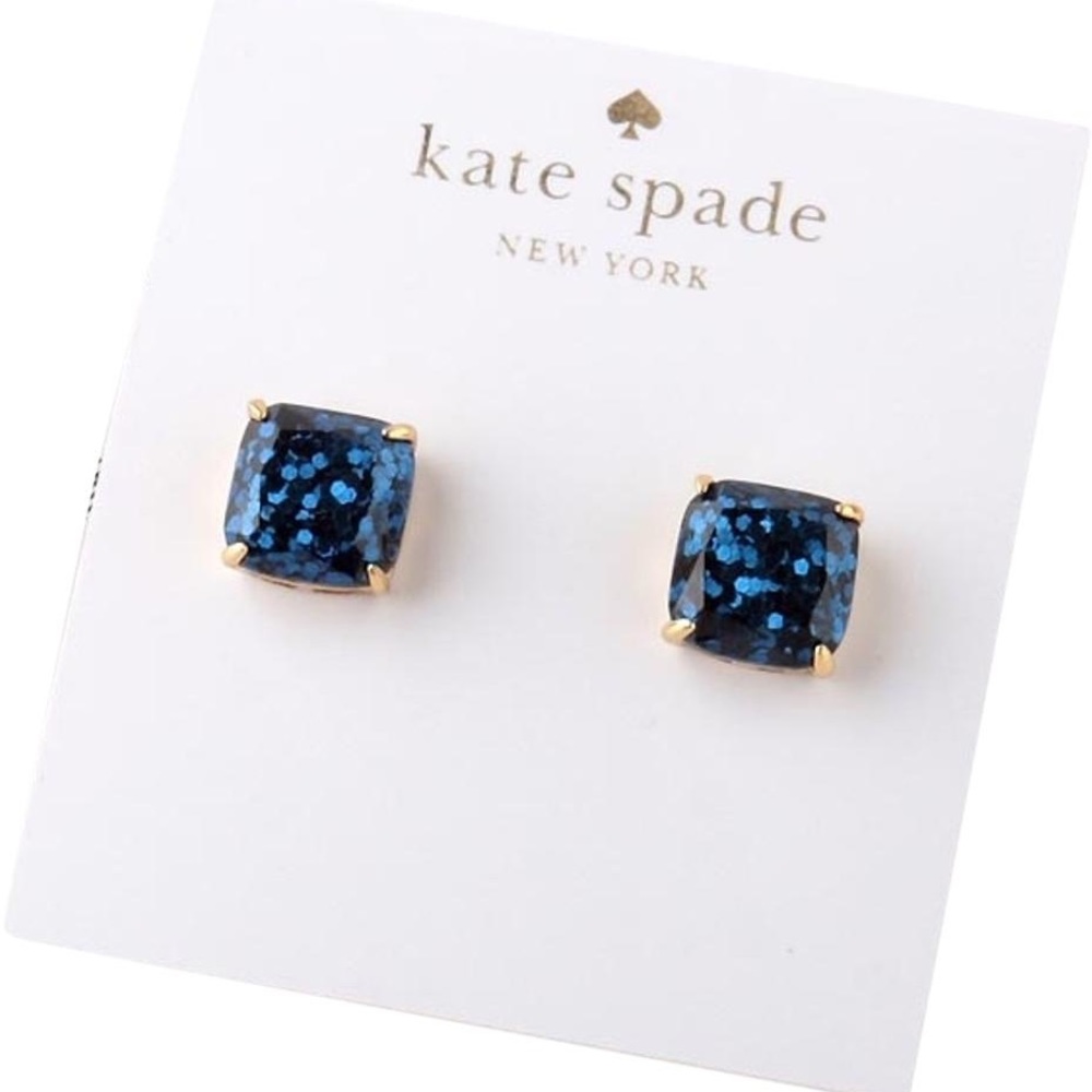 HP 🔆🎉 || Kate Spade Navy Glitter Earrings